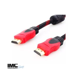 Cable Hdtv 1 Metros Doble Filtro Mallado Punta Dorada