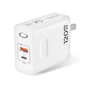 Cargador Dual Usb Y Tipo C Carga Rápida - 120w + Cable Tipo C, Cargado Carga rapida tipo c, cargador de 120w